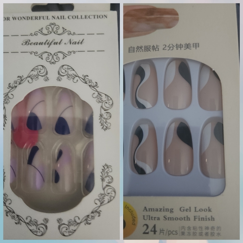 Nwt 2 sets Of Gel Look Ultra Smooth Finish Nail Set